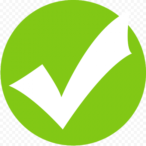 Tick Green Check Mark PNG Transparent Image