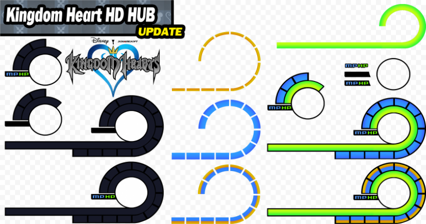 banner library stock make your own kingdom heart hd   kingdom hearts hud PNG image with transparent background