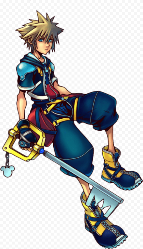 sora kingdom hearts render PNG image with transparent background