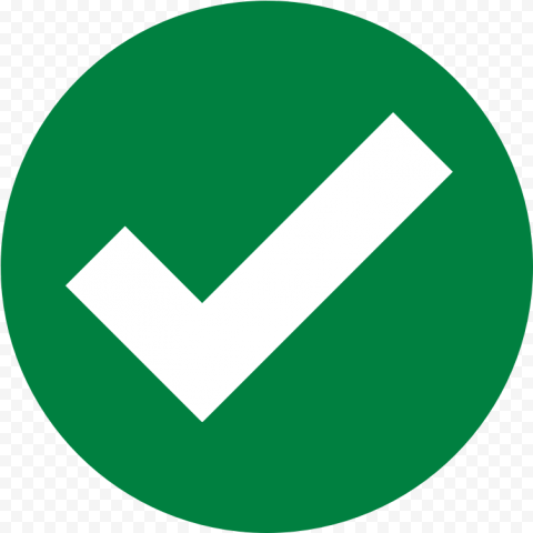Green Check Mark Transparent Background