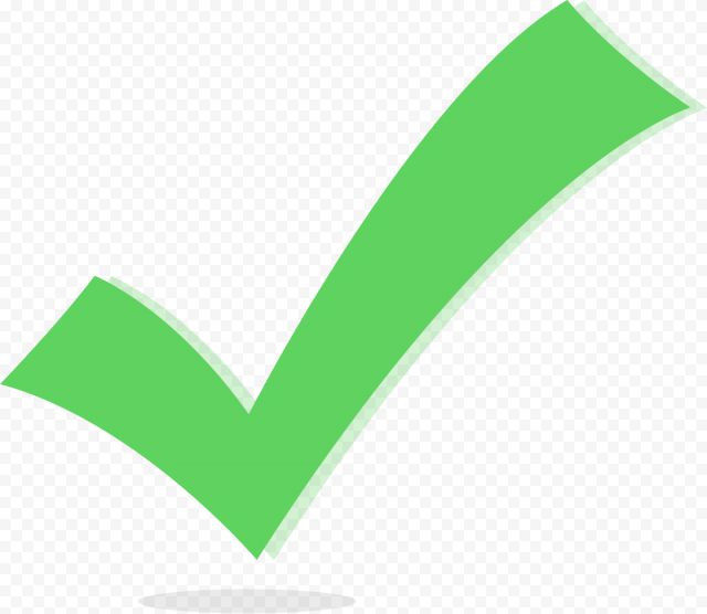 Correct Green Check Mark PNG Clipart
