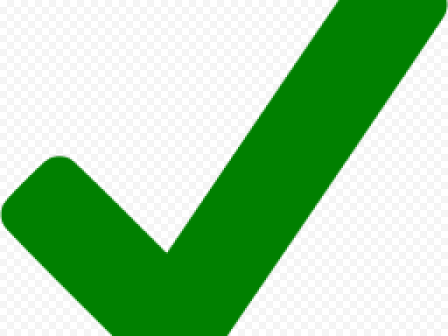 Correct Green Check Mark PNG Transparent Image