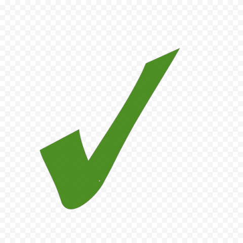 Correct Green Check Mark Transparent Background