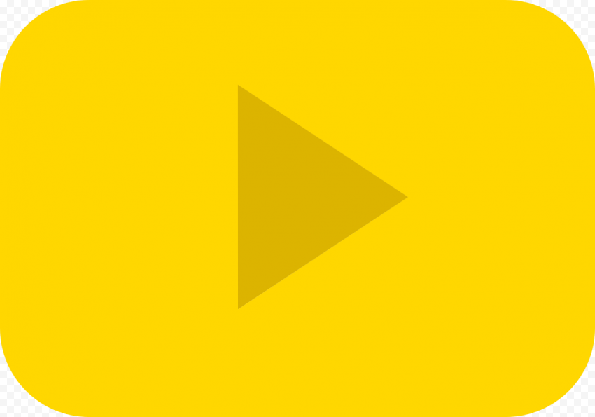 YOUTUBE Gold Play Button PNG File