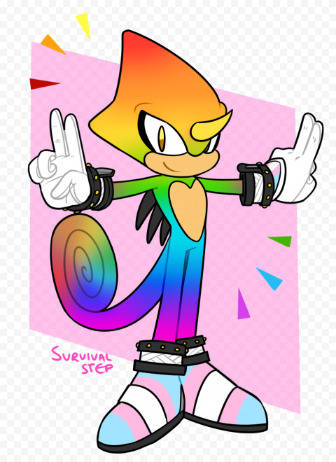 Espio The Chameleon Transparent Background