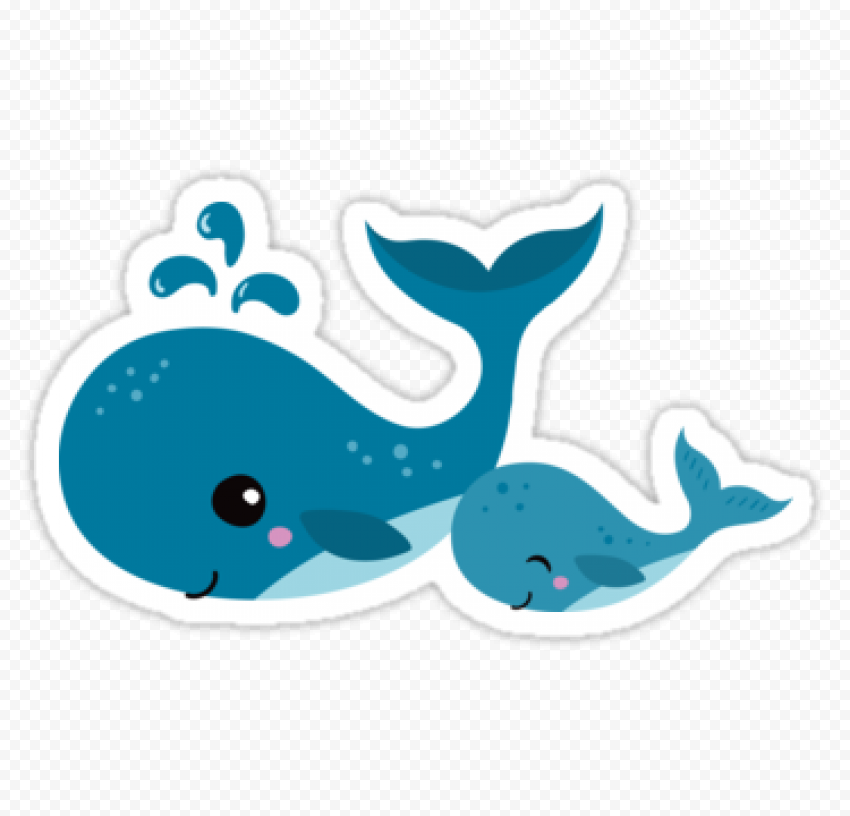 Download Cute Whale PNG Pic