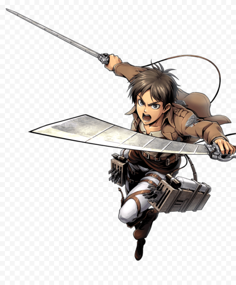 character Eren Yeager Render PNG Clipart