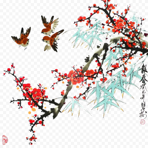 Download Chinese Flower Background PNG