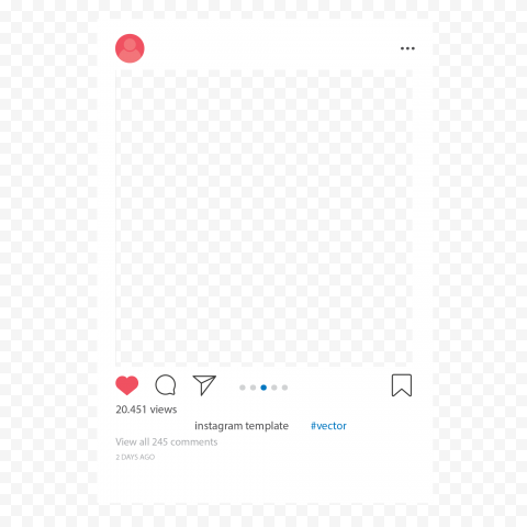 Png image Instagram Feed Template Mockup 