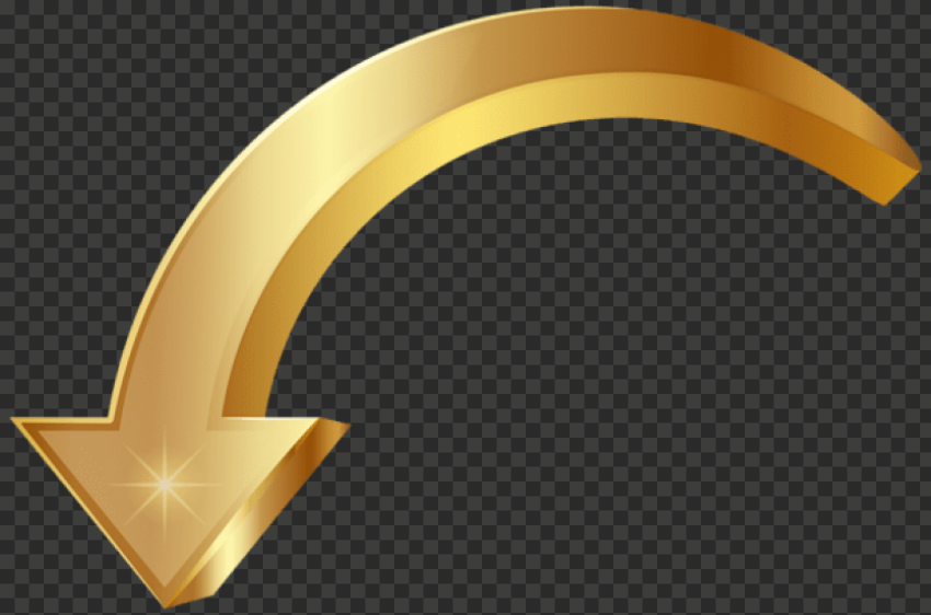 Download Png image arrow gold 1