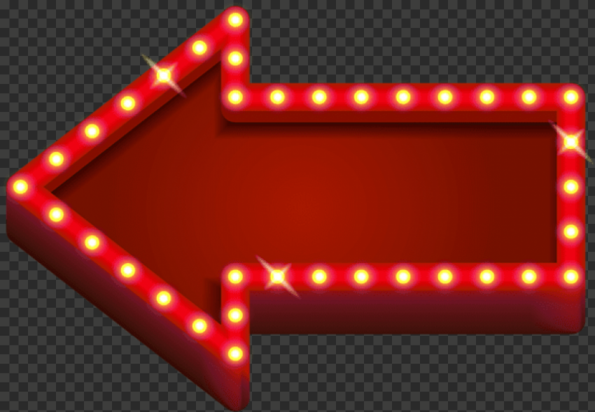 Download Png image red neon arrow