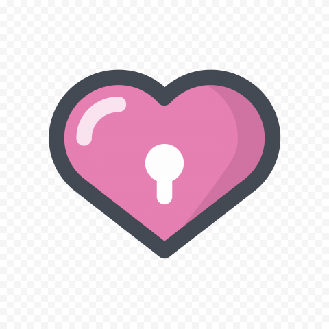 Heart Key PNG Transparent Picture