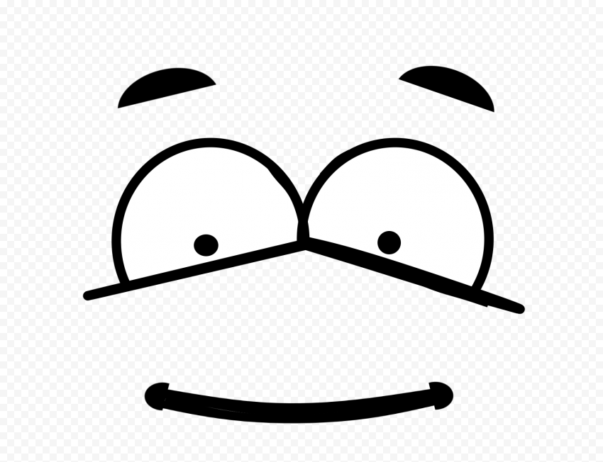 Download Outline Face Art Emoji PNG Clipart