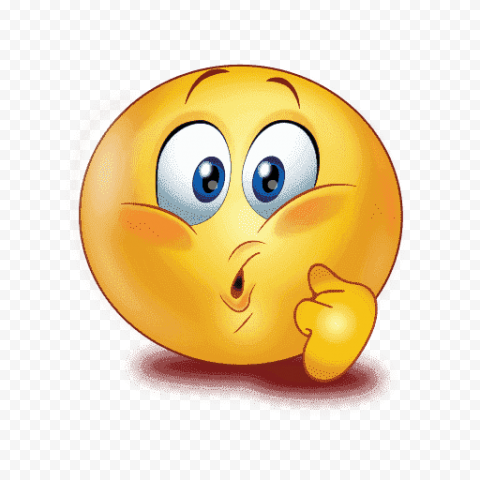 Confused Emoji PNG Transparent Image