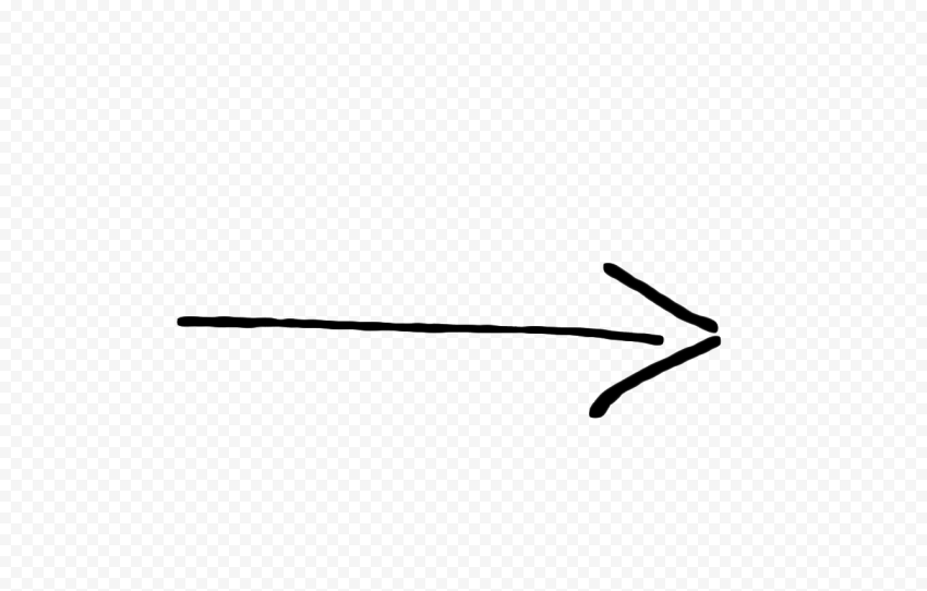Hand Drawn Arrow Black Line Going Right   1338x852
