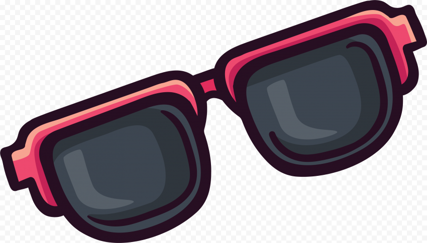 Goggles Sunglasses Sticker, Cute cartoon Sunglasses, cartoon Character ...