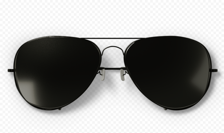 black framed Aviator style sunglasses on blue surface, Sunglasses Computer file, Black sunglasses, glass, black Hair, black White