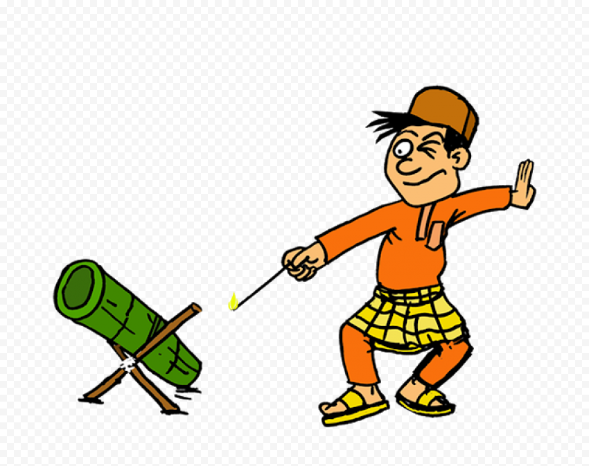 Man holding stick with fire art, Eid al Fitr Cartoon Holiday Eid Mubarak, aidilfitri, hand, boy, sports Equipment