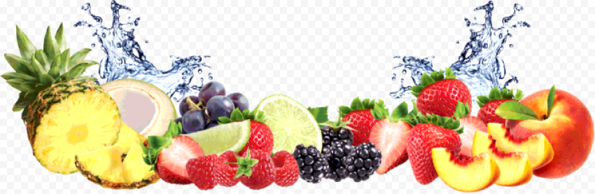 fruit water splash transparent