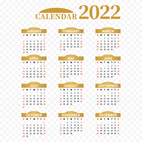 Calendar 2022 Days Versus Gold Texture | Pxpng