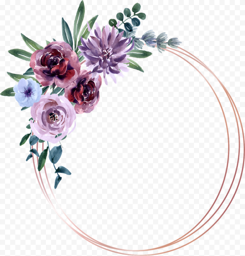 Rose, floral frame, decorate, png
