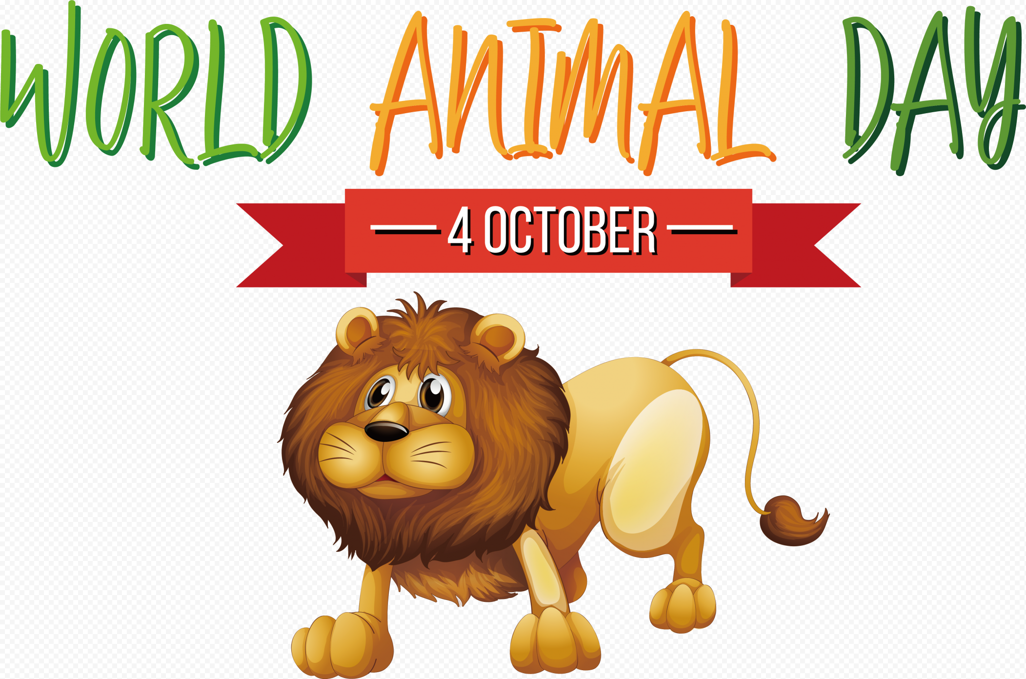 4 October World animal day png