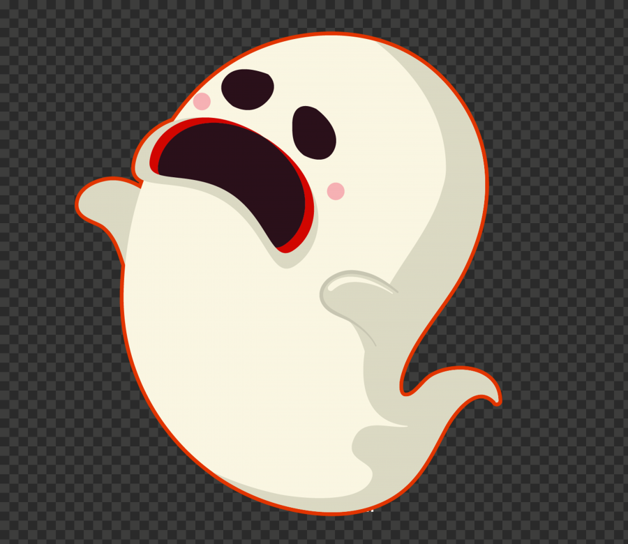 HD Yellow Ghost Crying Cartoon png