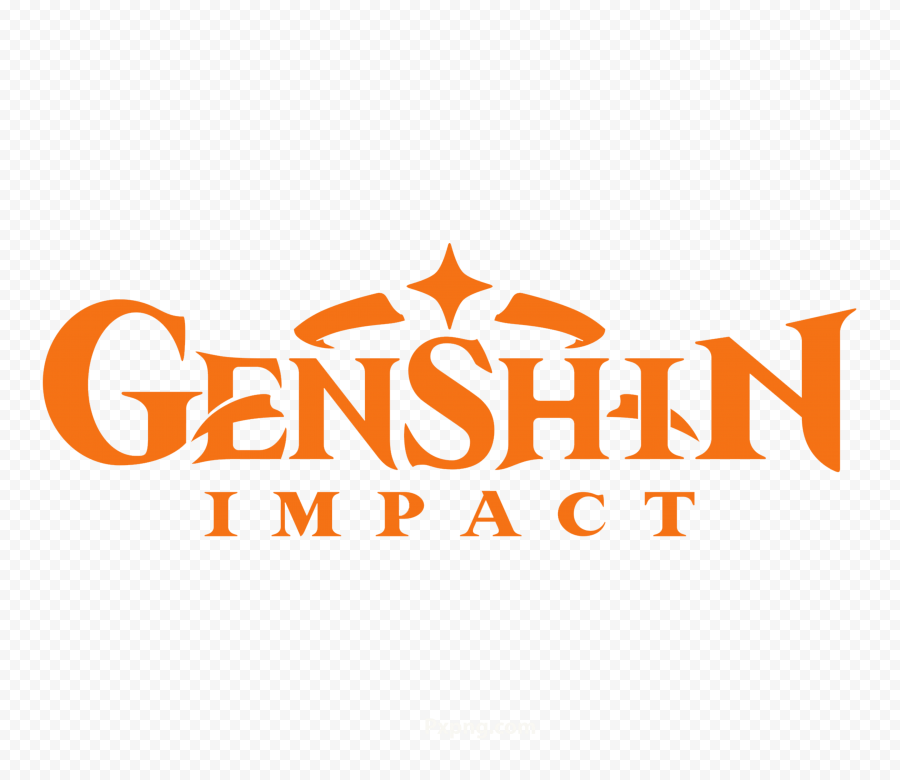 Genshin Impact Game Orange Logo PNG IMG