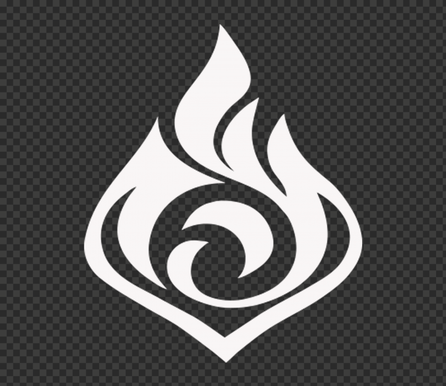 Genshin Impact Game White Logo Symbol Transparent background