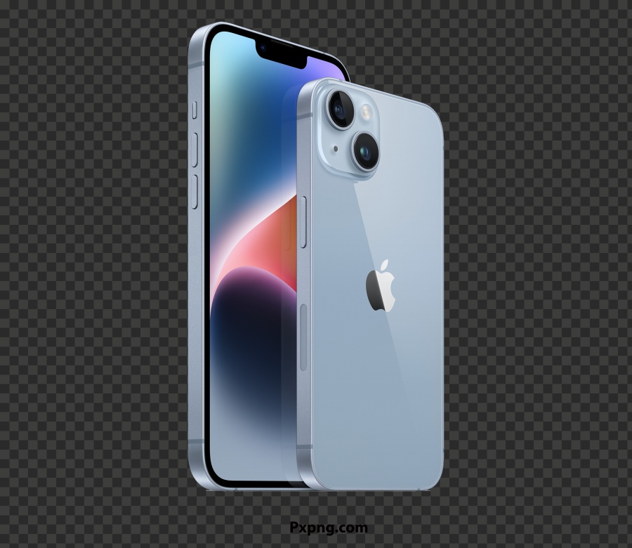 HD Blue iPhone 14 PNG IMG