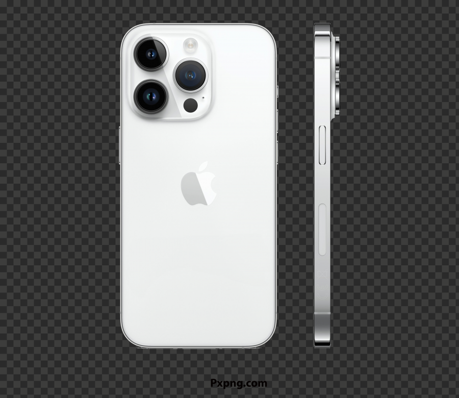 Silver iPhone 14 Pro Or Pro Max PNG HD