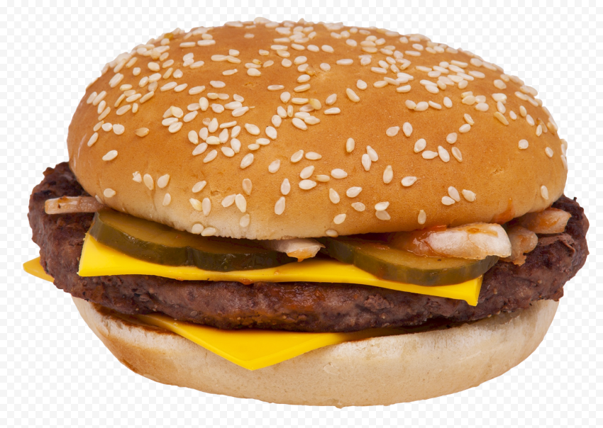 Double Cheese Burger Transparent PNG