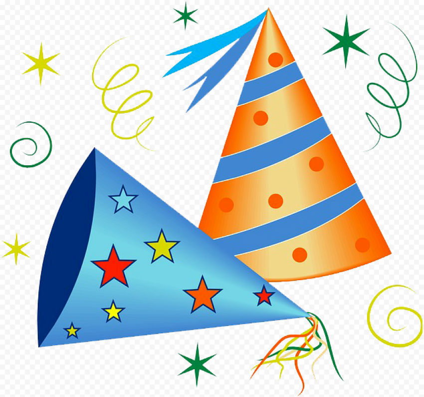 party hats clipart hd png