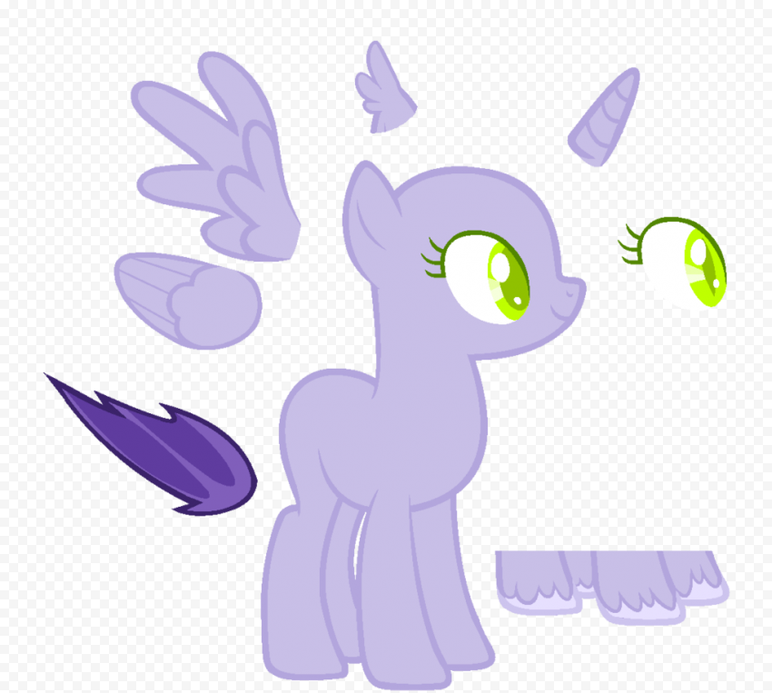 Pony Pixel art, mlp base, horse, purple, mammal png