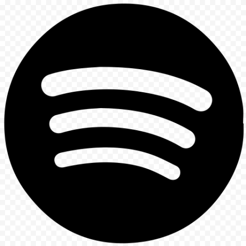 Spotify Music Streaming media Music video, black and white spotify logo, hand, logo png