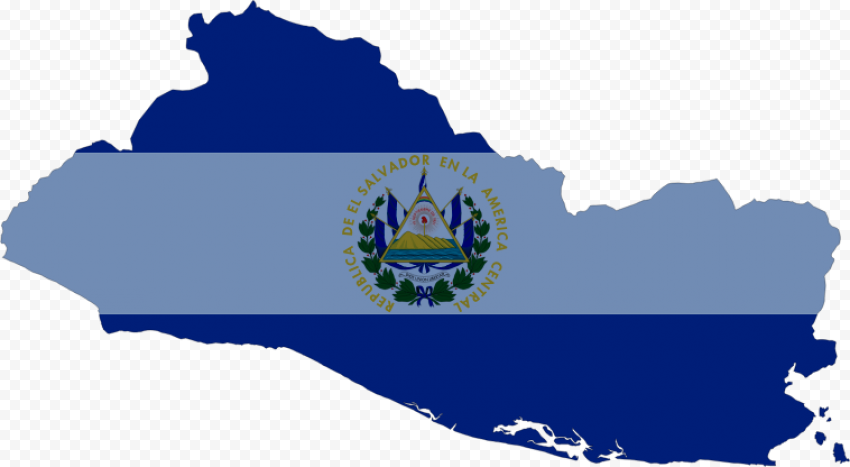 Country El Salvador Flags , Png Download   El Salvador Flag Map, Transparent Png