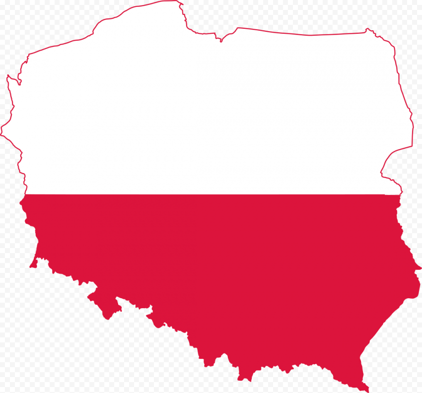 Poland Map Flag   Poland Map And Flag, HD Png Download