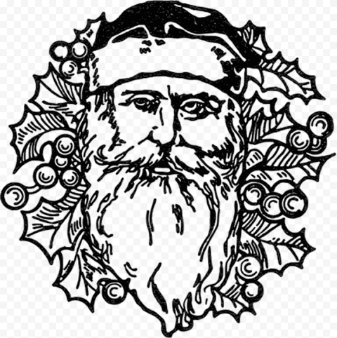 Pai Natal, Papai Noel, Feliz Natal, Dezembro, Festas   Old World Santa Face, HD Png Download