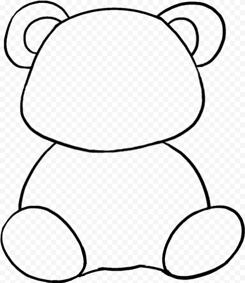 How To Draw A Cartoon In Few   Cartoon Panda Easy To Draw, HD Png Download