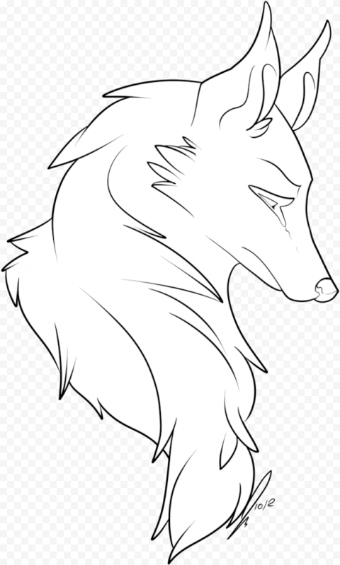 Wolf Face Drawing   Angry Wolf Head Drawings, HD Png Download