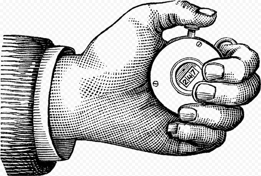 Hand Register Image   Vintage Hand Drawing Png, Transparent Png