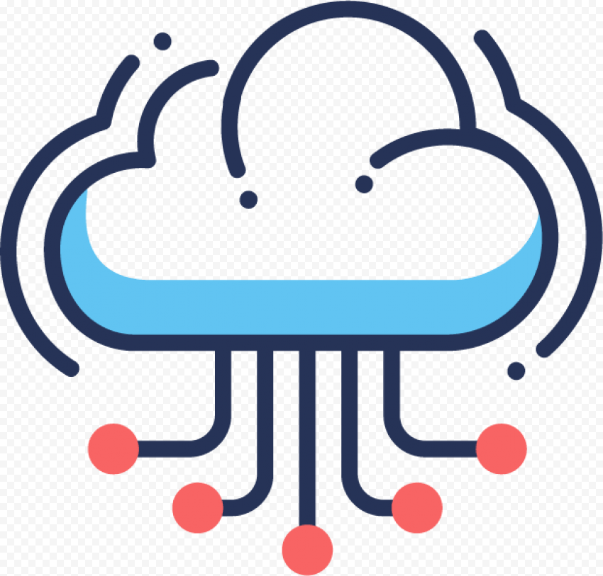 Web Cloud Hosting Bi Color Flat Icon   Web Hosting Service, HD Png Download