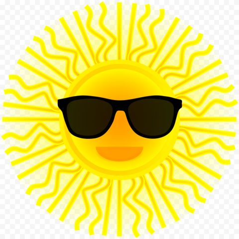 Sun Cartoon Pictures With Sunglasses   Sun Wearing Sunglasses Png, Transparent Png