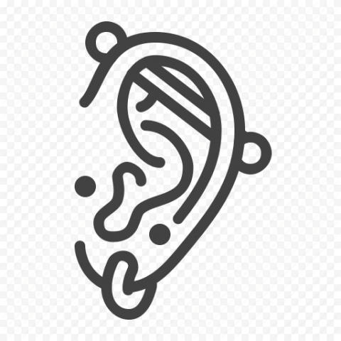 Vector Body Piercing PNG Image Background