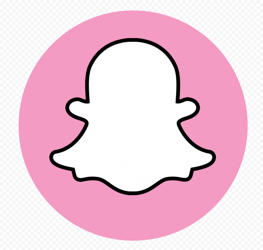 SNAPCHAT PINK LOGO PNG