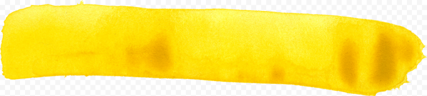 Free Download   Yellow Watercolor Brush Stroke, HD Png Download