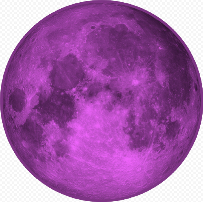 #purple #moon #moonchild   Moon, HD Png Download