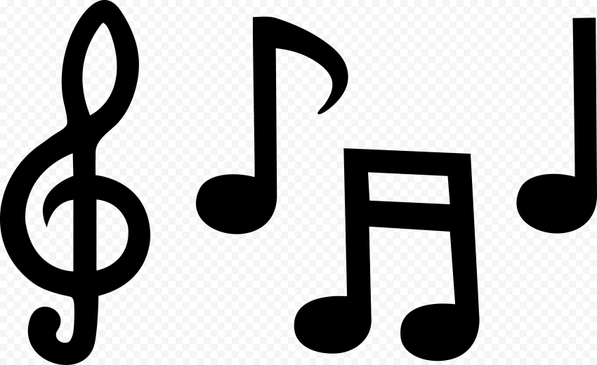 Musical notes illustration, Musical note Silhouette, Free s Of Music Notes, text, logo, a png