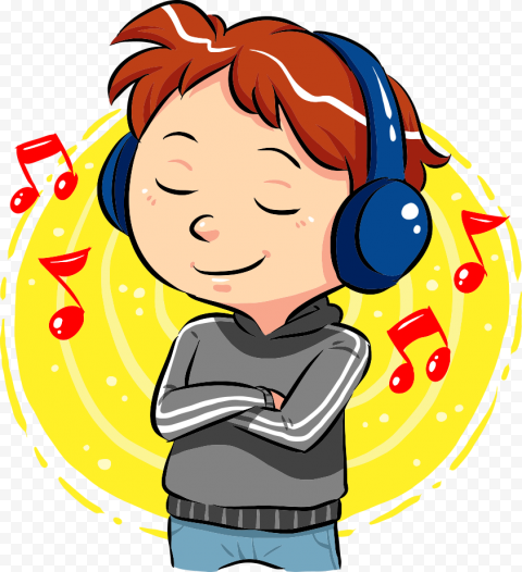 Music Listening, boy listening to music, child, face, toddler png