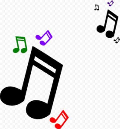 image free colorful music staff clipart   free clip art musical notes PNG image with transparent background